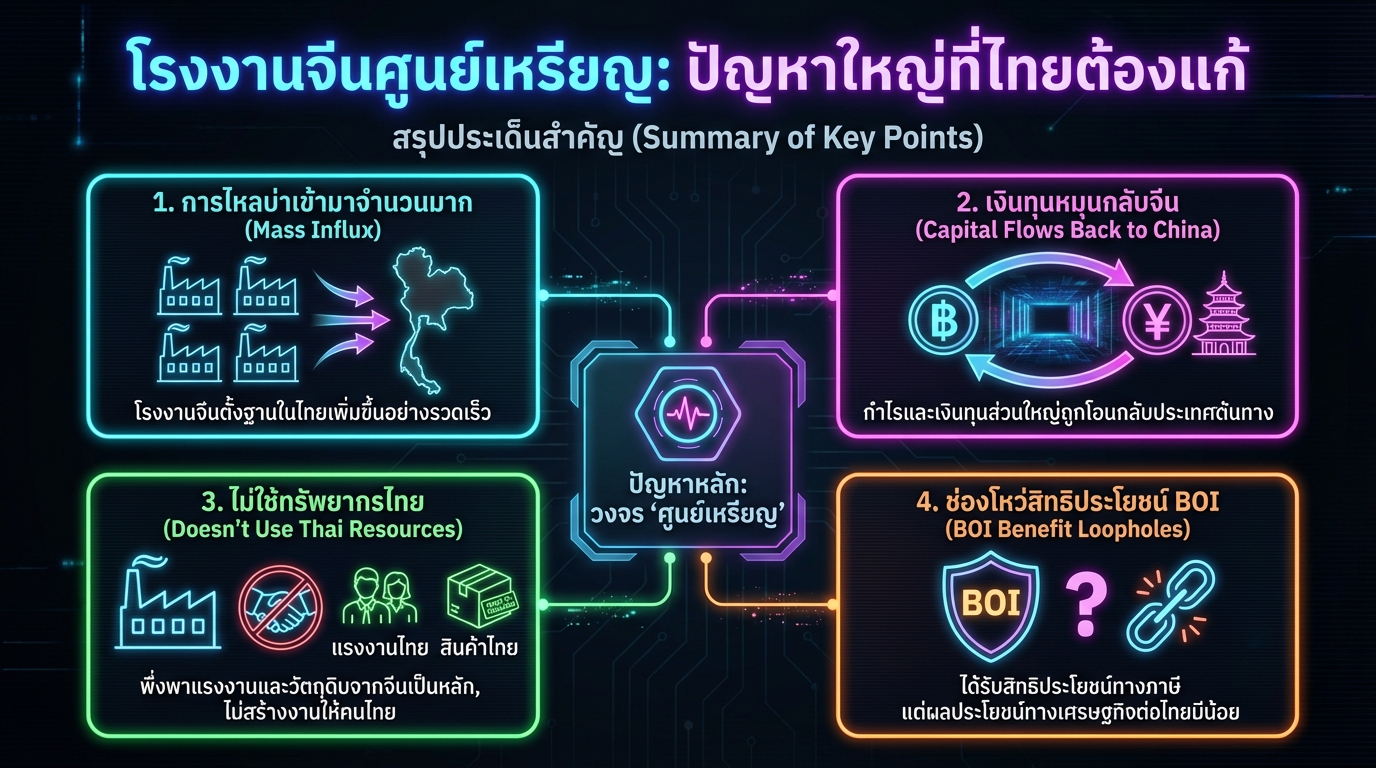 โรงงานจีนศูนย์เหรียญ: ปัญหาใหญ่ที่ไทยต้องเร่งแก้ไข