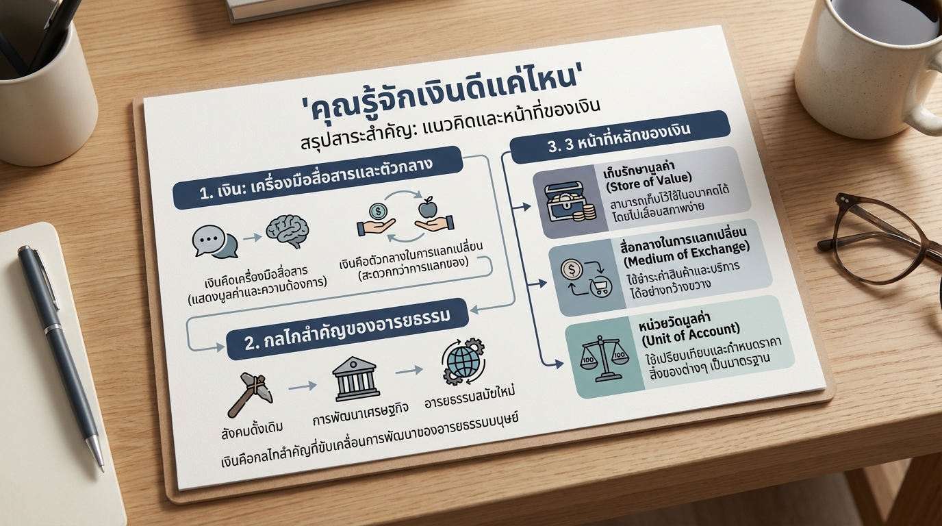 คุณรู้จักเงินดีแค่ไหน: เจาะลึกความหมายและหน้าที่ของเงิน