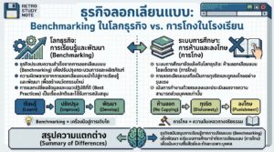 ธุรกิจลอกเลียนแบบ vs. การโกง: Benchmarking และบทเรียนชีวิต
