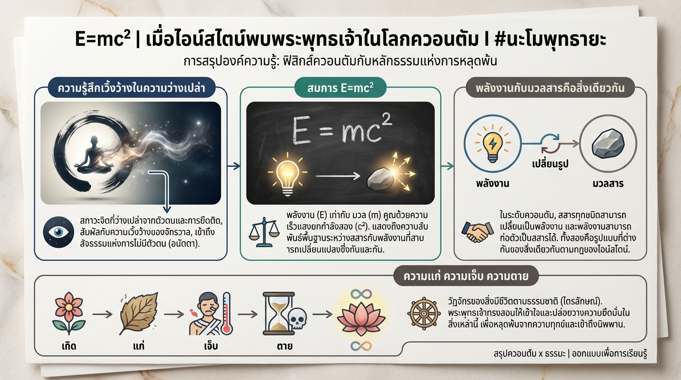 E=mc² | ไอน์สไตน์พบพระพุทธเจ้าในโลกควอนตัม I #นะโมพุทธายะ