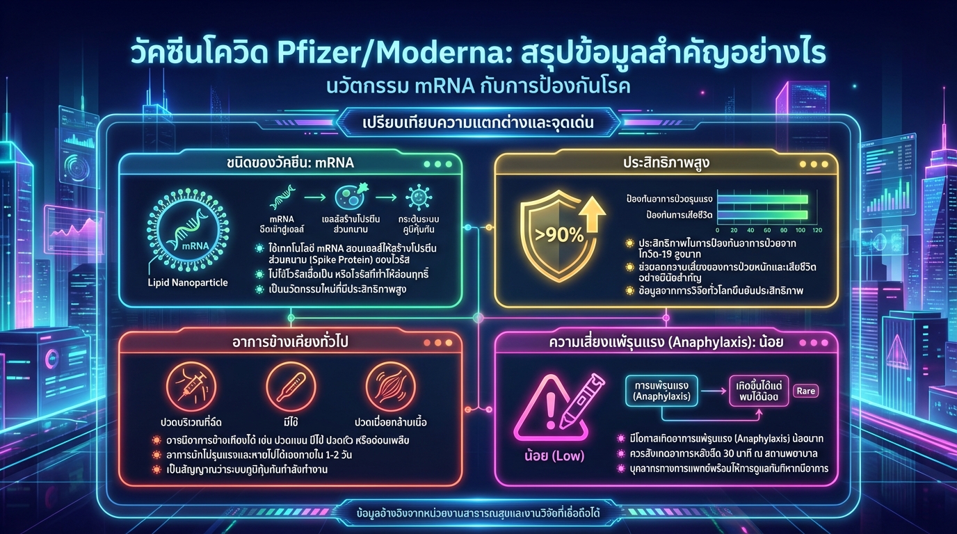 วัคซีนโควิด Pfizer/Moderna ต่างจากวัคซีนชนิดอื่นอย่างไร