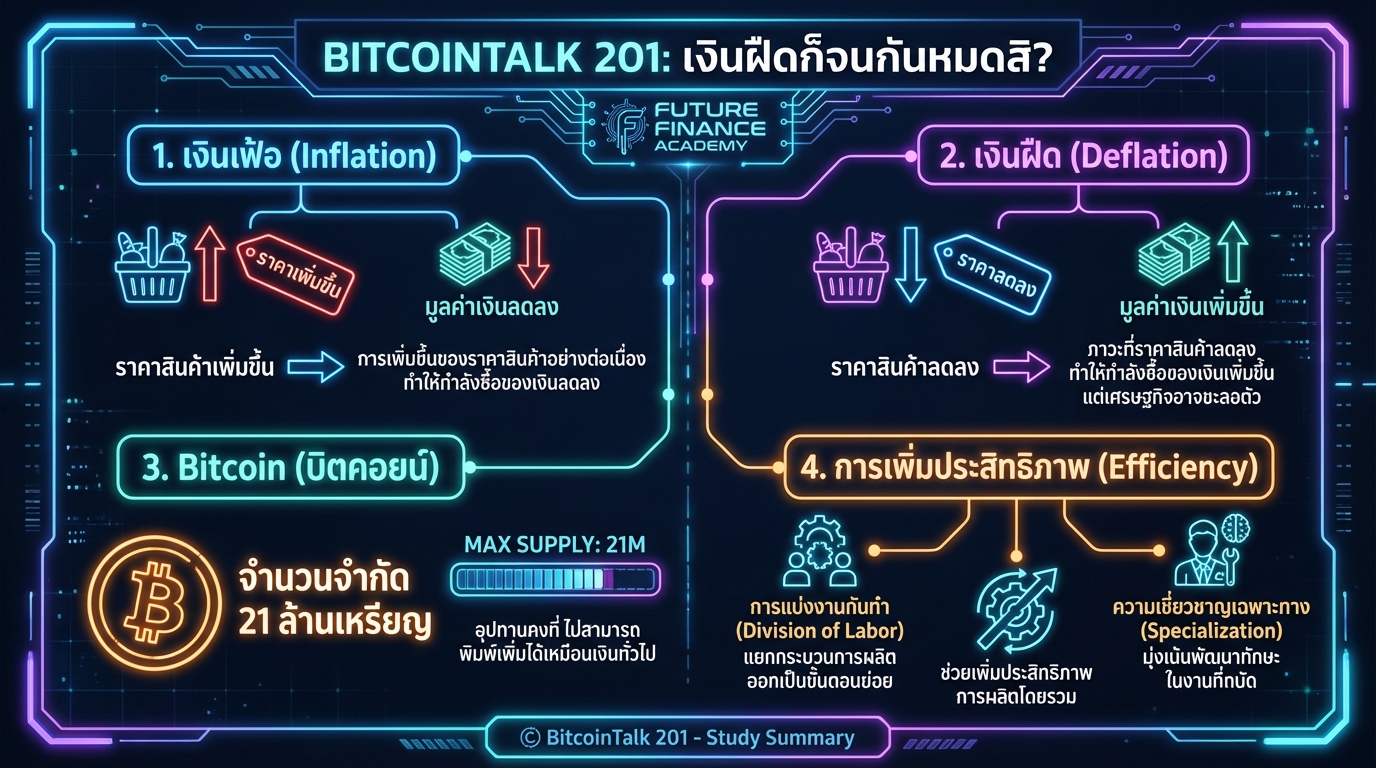 BitcoinTalk 201: เงินฝืดก็จนกันหมดสิ? ไขข้อสงสัยเรื่องเงินเฟ้อและ Bitcoin