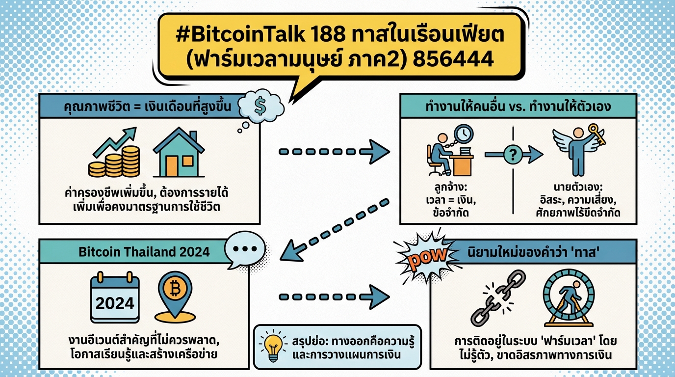 #BitcoinTalk 188 ทาสในเรือนเฟียต: ฟาร์มเวลามนุษย์ ภาค 2