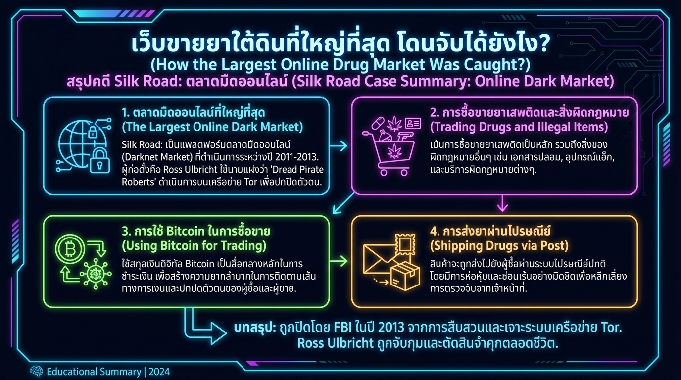 เว็บขายยาใต้ดินที่ใหญ่ที่สุด Silk Road: เส้นทางสู่การล่มสลาย