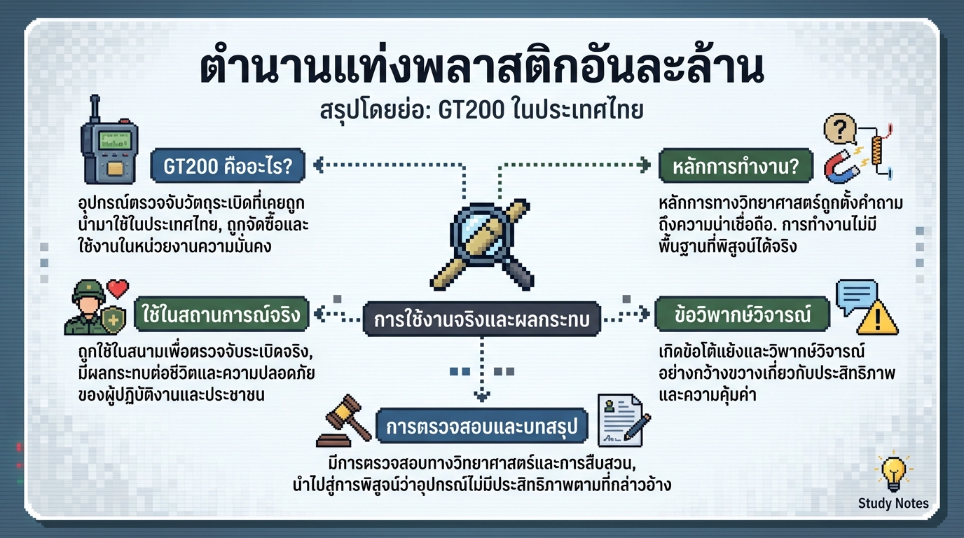 ตำนานแท่งพลาสติกอันละล้าน: เจาะลึก GT200 อุปกรณ์ปริศนา