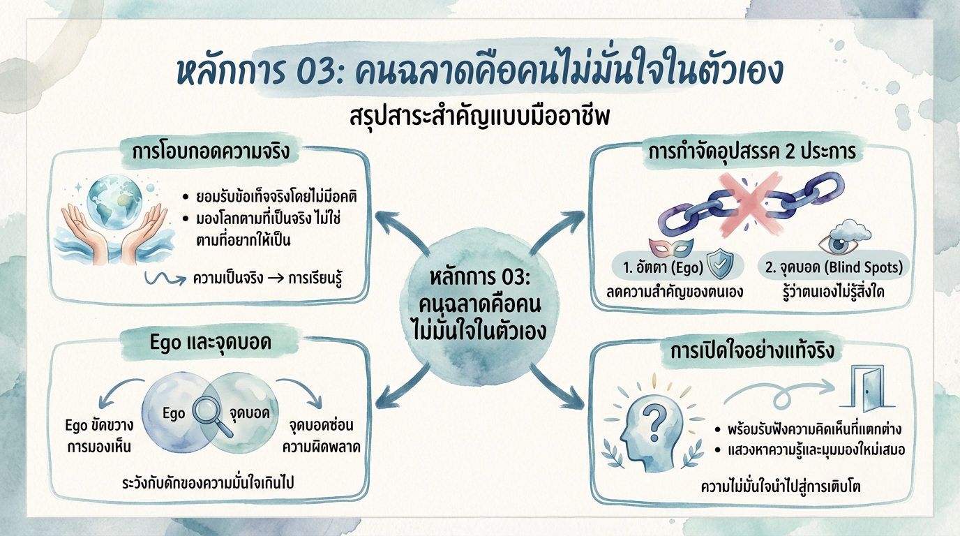 Principle 03: คนฉลาดคือคนไม่มั่นใจในตัวเอง | Have a nice day! EP 86
