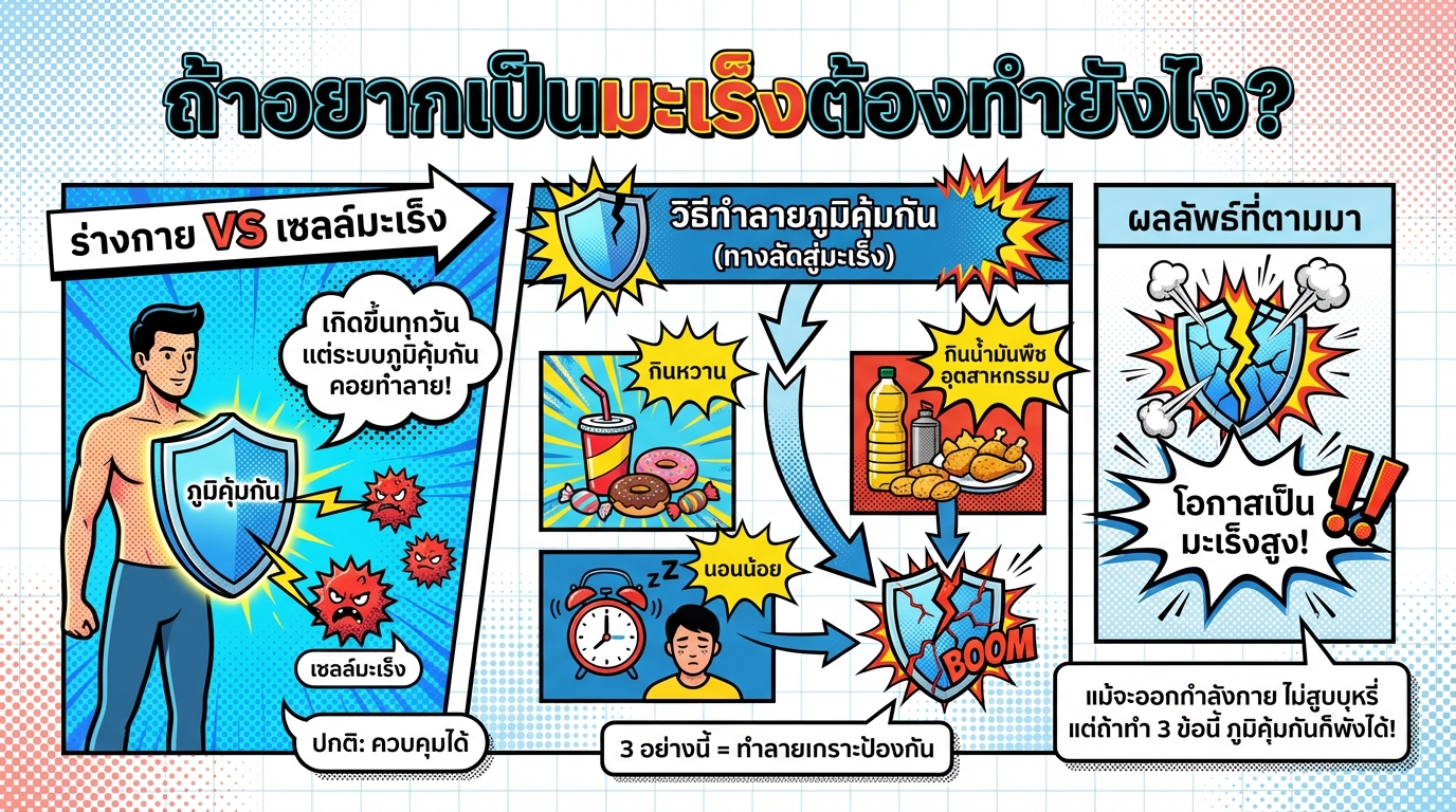 ถ้าอยากเป็นมะเร็งต้องทำยังไง? เคล็ดลับจากยีราฟพารวย