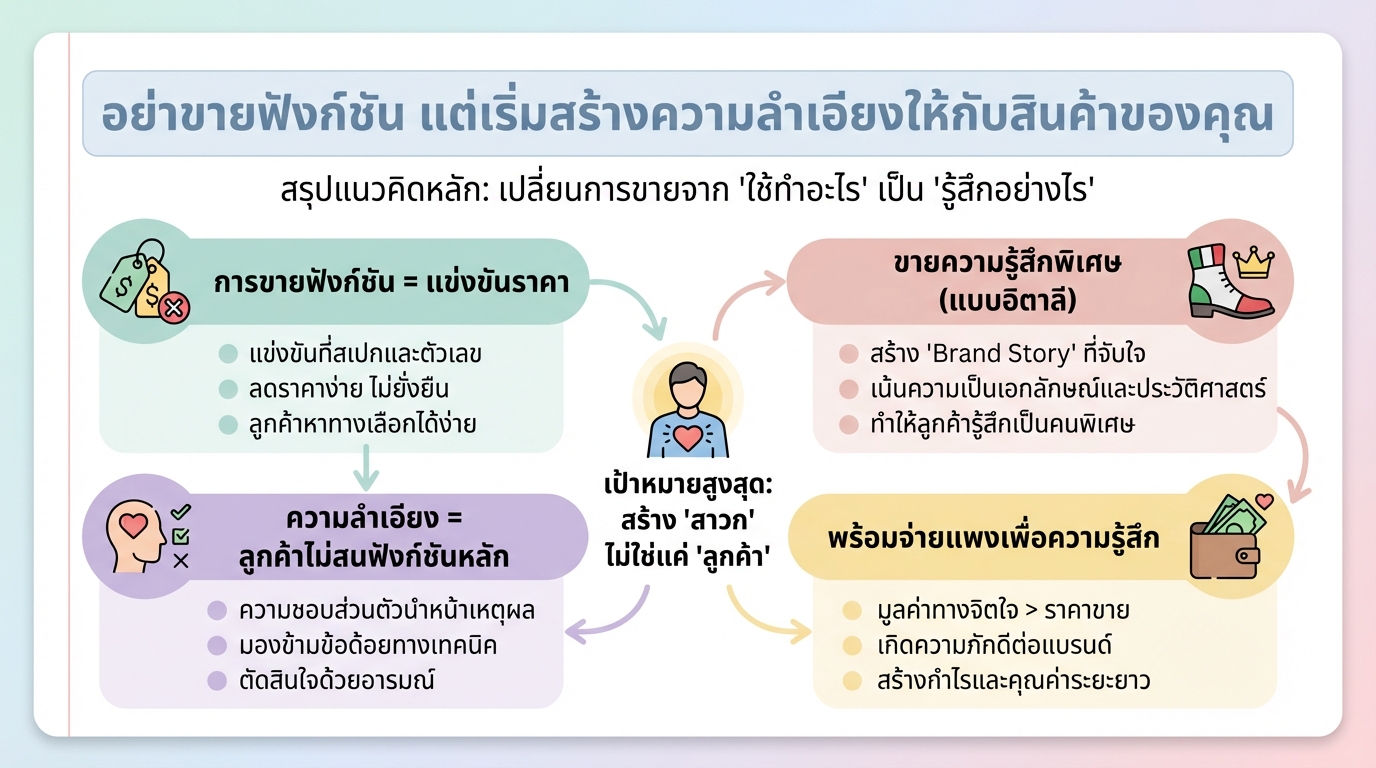 อย่าขายฟังก์ชัน แต่สร้างความลำเอียงให้สินค้าของคุณ