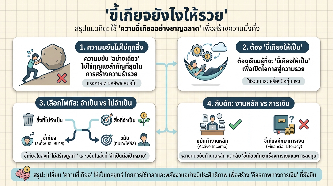 ขี้เกียจยังไงให้รวย: เคล็ดลับจากยีราฟพารวยสู่ความสำเร็จทางการเงิน