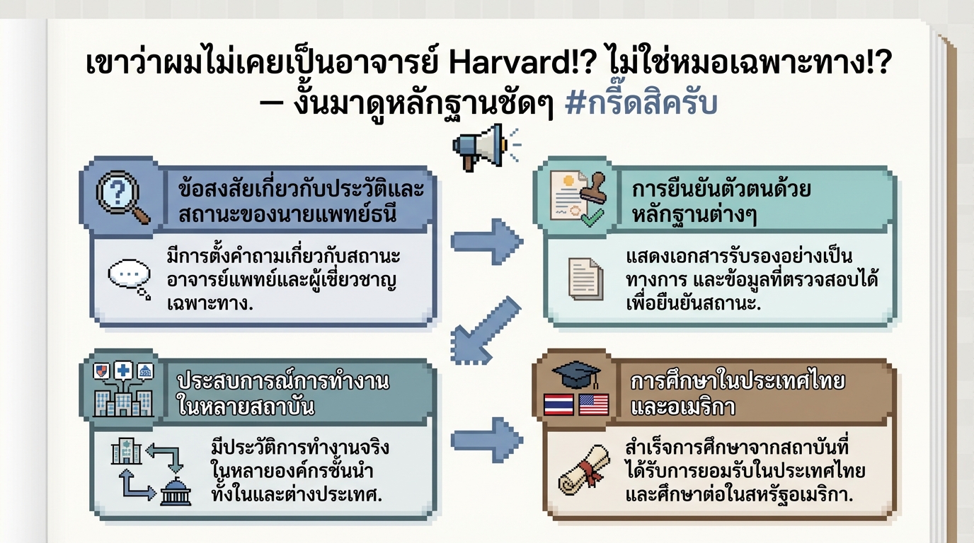 ไขข้อข้องใจ! อาจารย์ Harvard ตัวจริง? หลักฐานแน่นๆ #กรี๊ดสิครับ