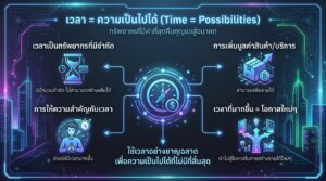 Time is always more valuable than money. เพราะเวลาคือโอกาส