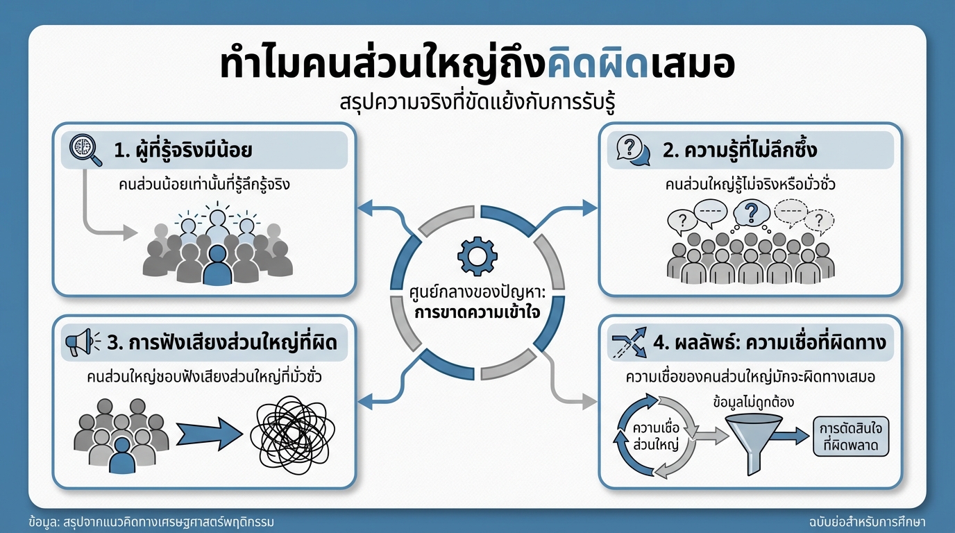 ทำไมคนส่วนใหญ่ถึงคิดผิดเสมอ: ถอดรหัสความสำเร็จ #ยีราฟพารวย