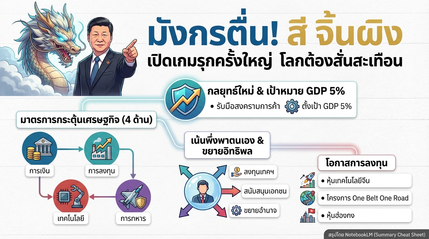 มังกรตื่น! สี จิ้นผิง เปิดเกมรุกครั้งใหญ่ โลกต้องสั่นสะเทือน