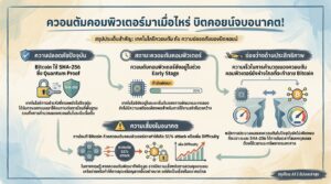 ควอนตัมคอมพิวเตอร์มาเมื่อไหร่ บิตคอยน์จบอนาคต! ไขทุกข้อสงสัย