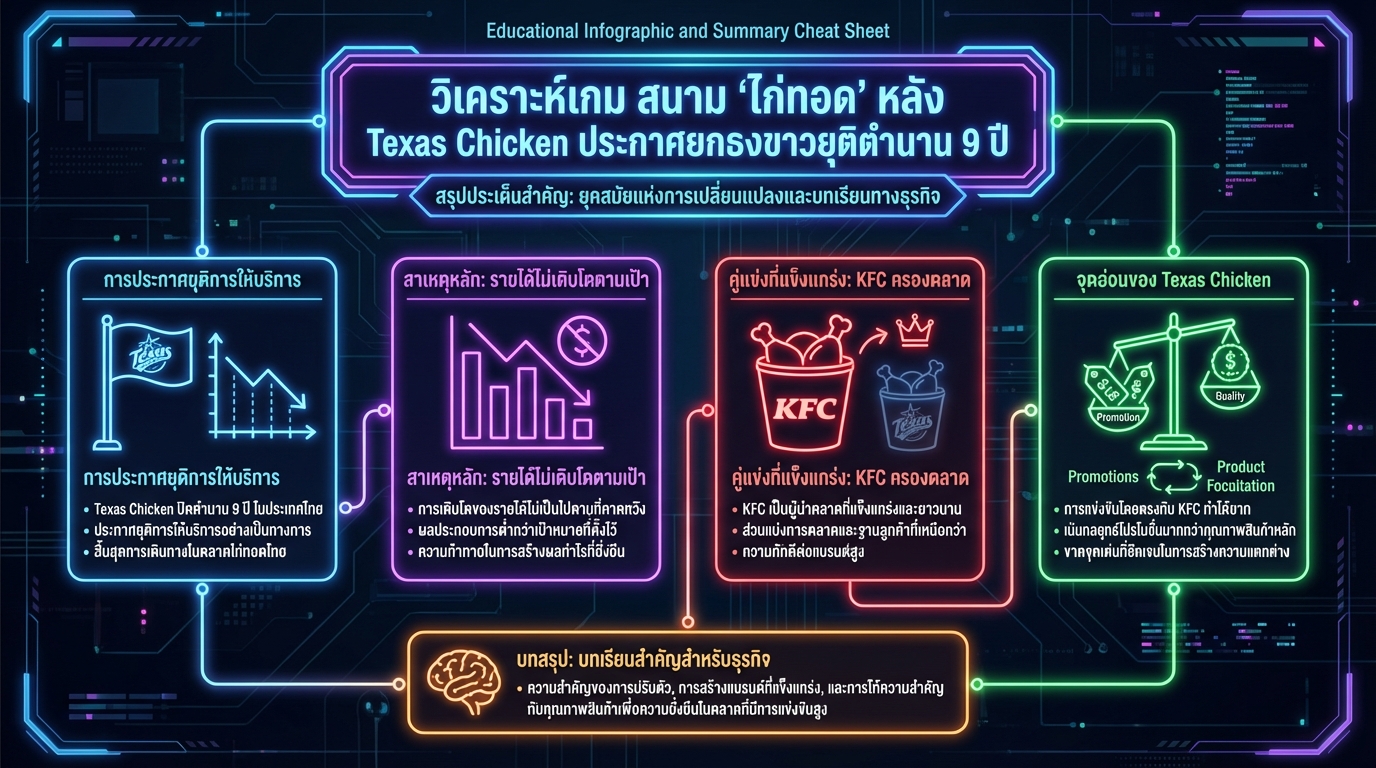 วิเคราะห์เกม สนาม ‘ไก่ทอด’ หลัง Texas Chicken ปิดฉาก 9 ปี