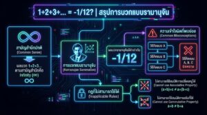 1+2+3... = 1/12 ? | Ramanujan Summation อธิบาย