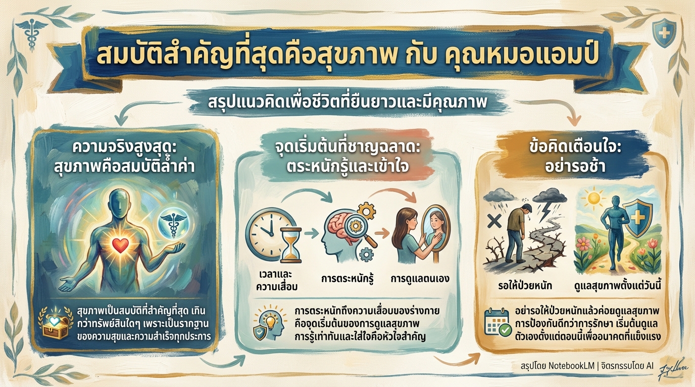 สมบัติสำคัญที่สุดคือสุขภาพ กับ คุณหมอแอมป์ #BDMSWellnessClinic