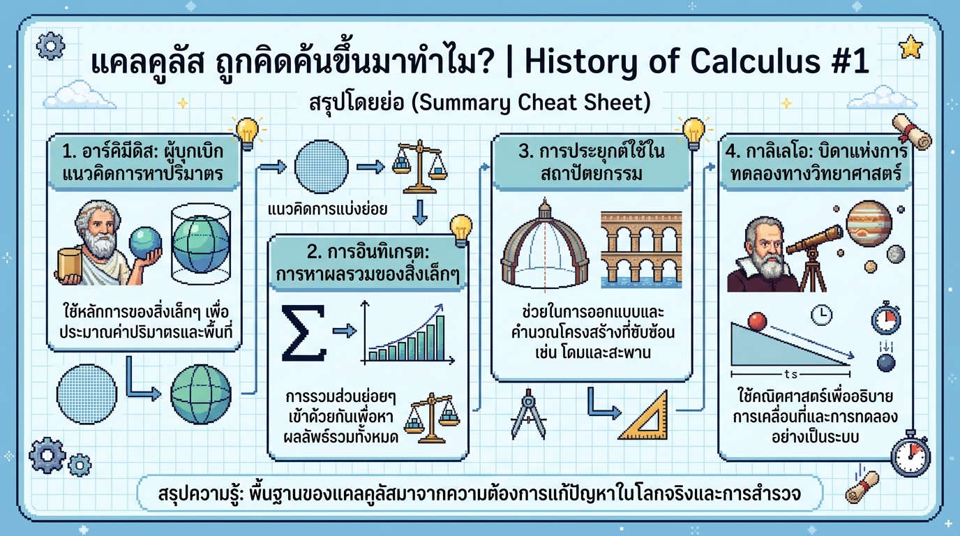 แคลคูลัส ถูกคิดค้นขึ้นมาทำไม? | ประวัติศาสตร์แคลคูลัส ตอนที่ 1