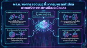 พล.ท. พงศกร ชี้ ยุบก้าวไกลกระทบศรัทธาการเมือง
