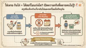 กินไก่ = ฮอร์โมนเร่งโต? เปิดความจริงที่คุณอาจไม่รู้!