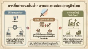 การขึ้นค่าแรงขั้นต่ำ: ดาบสองคมต่อเศรษฐกิจไทย