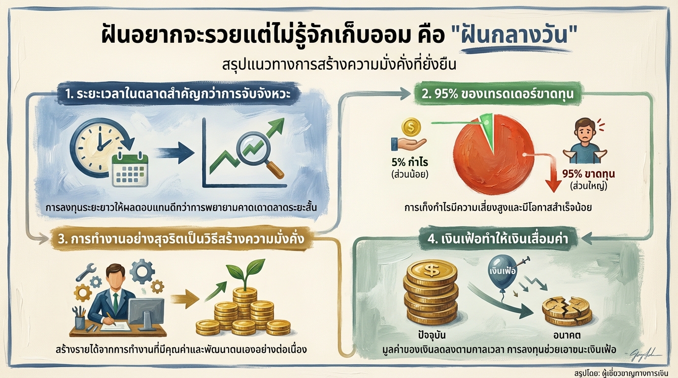 ฝันอยากรวย? รู้จักเก็บออมหรือยัง? เปิดวิธีสร้างความมั่งคั่งที่ยั่งยืน