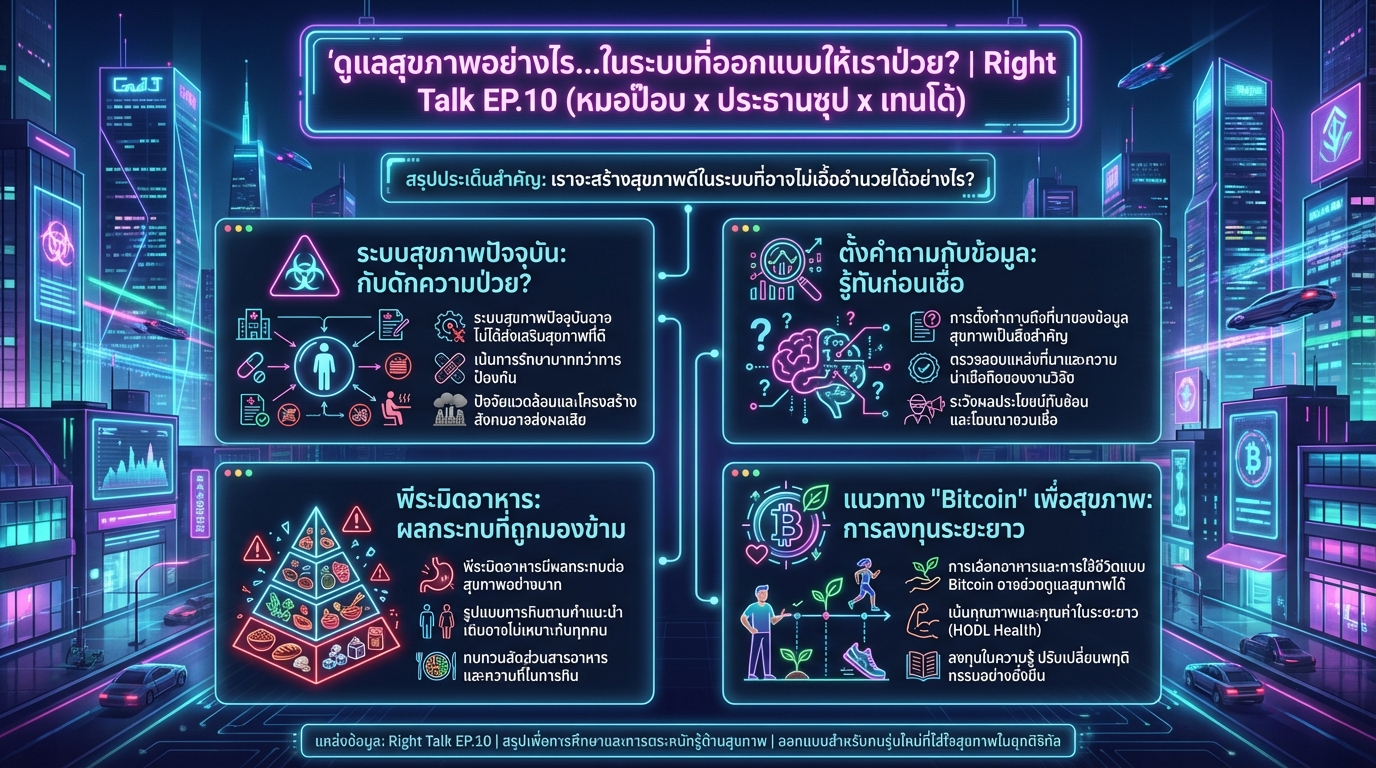 ดูแลสุขภาพในระบบป่วย? หมอป๊อบ x ซุป x เทนโด้ Right Talk EP.10