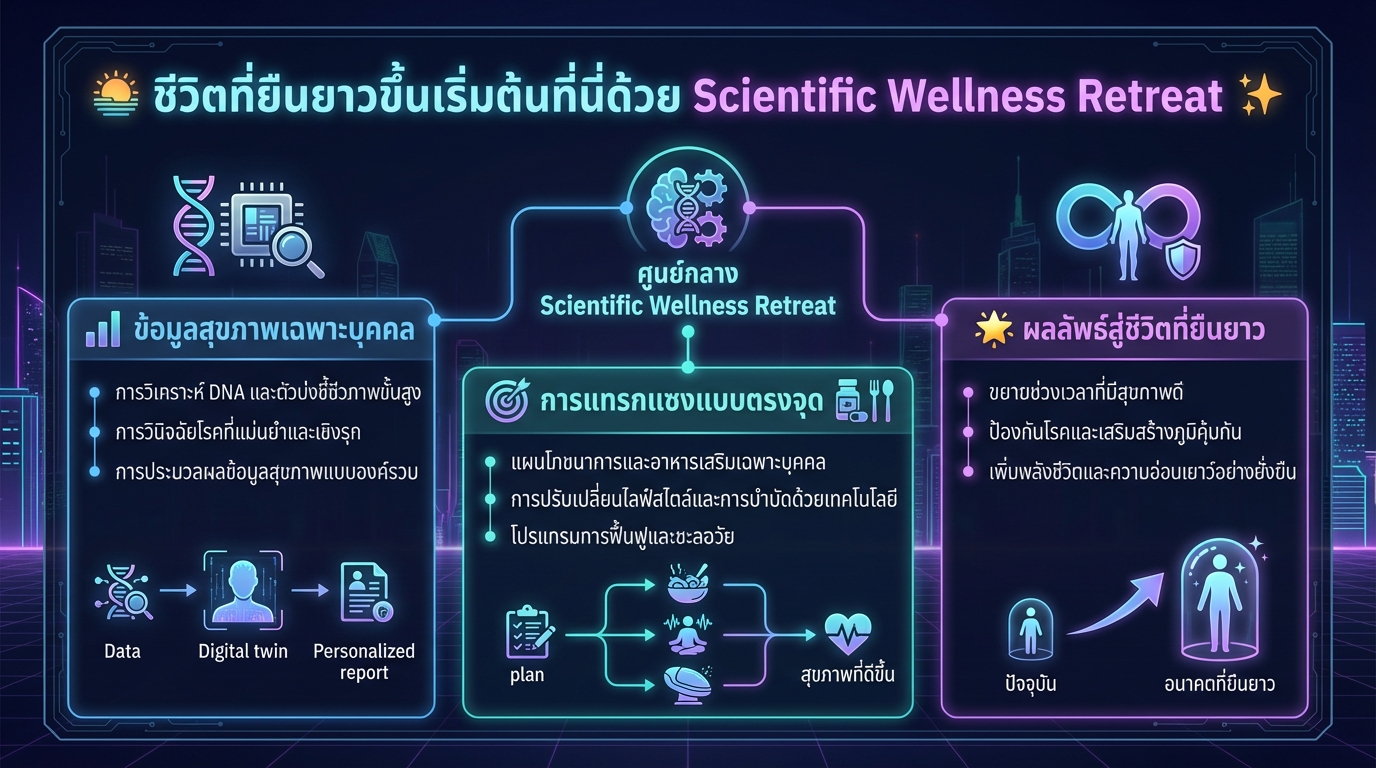 🌅 A Longer Life Starts here by Scientific Wellness Retreat✨: จุดเริ่มต้นชีวิตยืนยาว