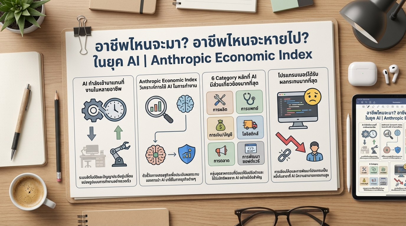 อาชีพในยุค AI: การเปลี่ยนแปลงตลาดแรงงานและอนาคต | Anthropic