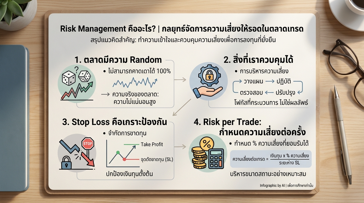 Risk Management คืออะไร? กลยุทธ์จัดการความเสี่ยงในตลาดเทรด