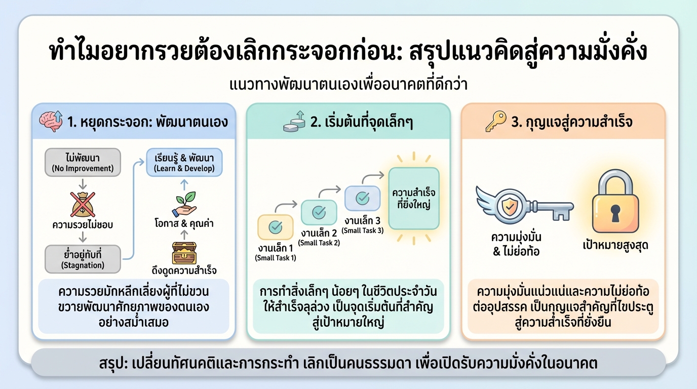 ทำไมอยากรวยต้องเลิกกระจอกก่อน: เส้นทางสู่ความสำเร็จ #ยีราฟพารวย