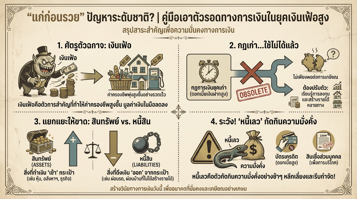 แก่ก่อนรวย? คู่มือเอาตัวรอดทางการเงินในยุคเงินเฟ้อสูง