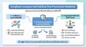 มีอายุยืนยาวแบบสุขภาพดี ไม่มีป่วย! ด้วย Preventive Medicine