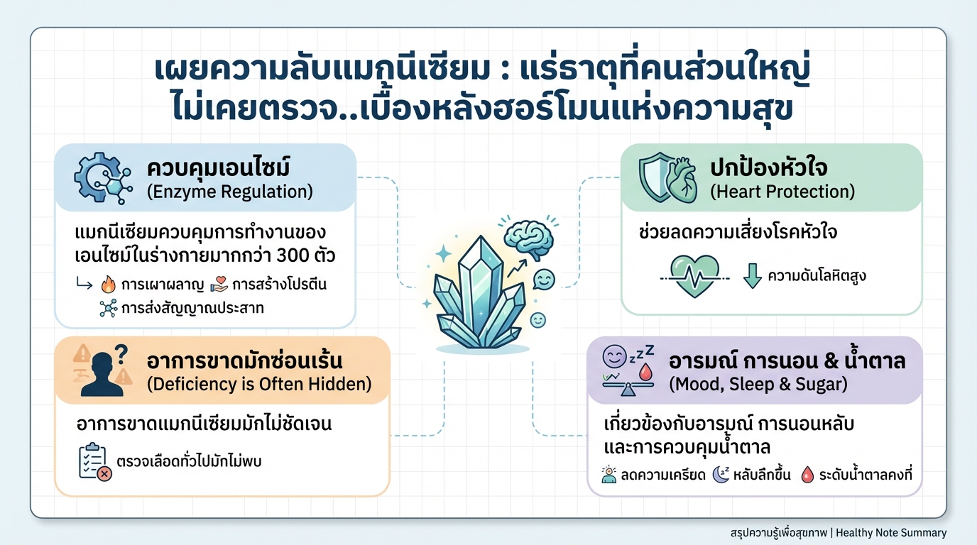 เผยความลับแมกนีเซียม: แร่ธาตุสำคัญที่คุณอาจมองข้าม