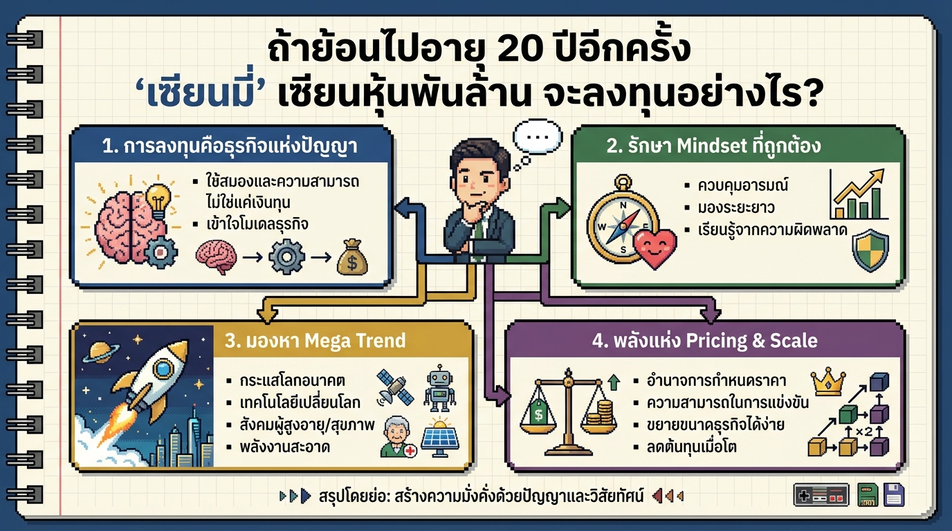 ถ้าย้อนไปอายุ 20 ปี ‘เซียนมี่’ เซียนหุ้นพันล้าน จะลงทุนอย่างไร?
