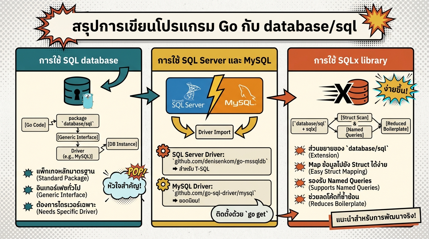 Go Programming – database/sql: คู่มือฉบับสมบูรณ์