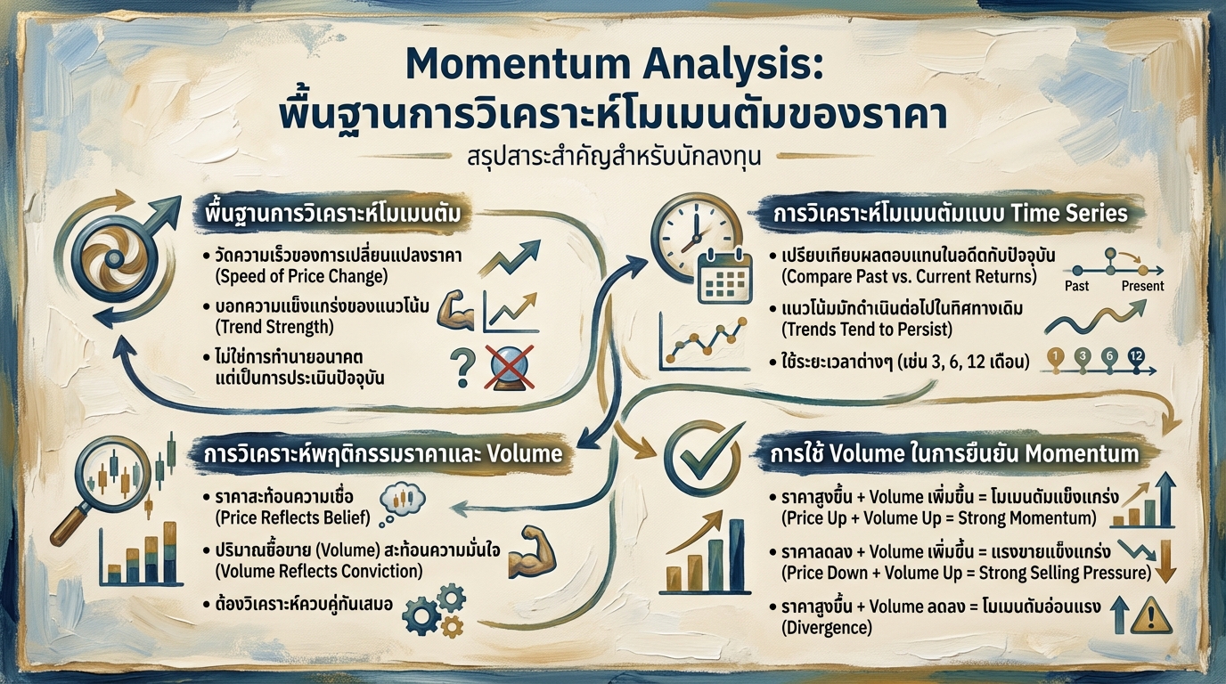 Momentum Analysis: พื้นฐานการวิเคราะห์โมเมนตัมของราคา