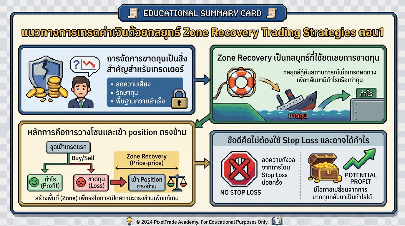 แนวทางการเทรดค่าเงินด้วยกลยุทธ์ Zone Recovery Trading Strategies ตอน1