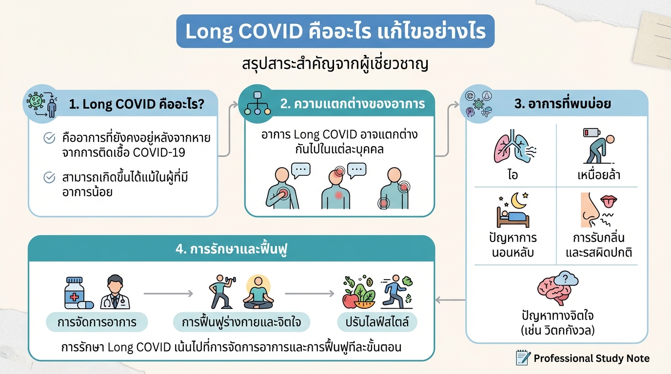Long COVID คืออะไร: ทำความเข้าใจและแนวทางการแก้ไข
