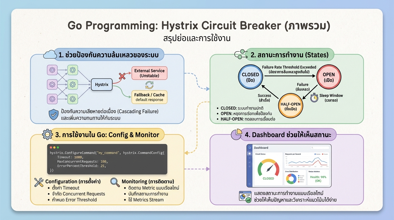 Go Programming – Hystrix Circuit Breaker: ป้องกันความล้มเหลวของระบบ