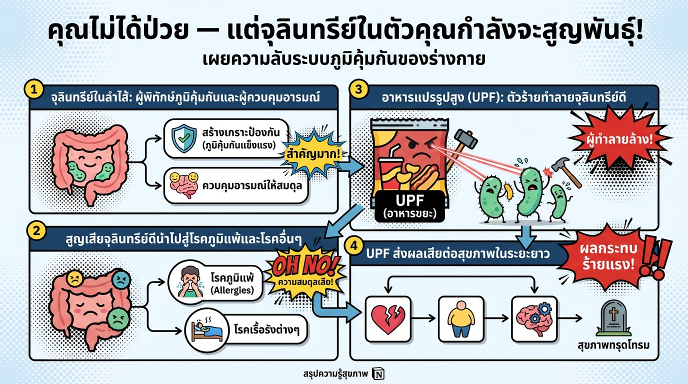 คุณไม่ได้ป่วย: จุลินทรีย์ในตัวคุณกำลังจะสูญพันธุ์!