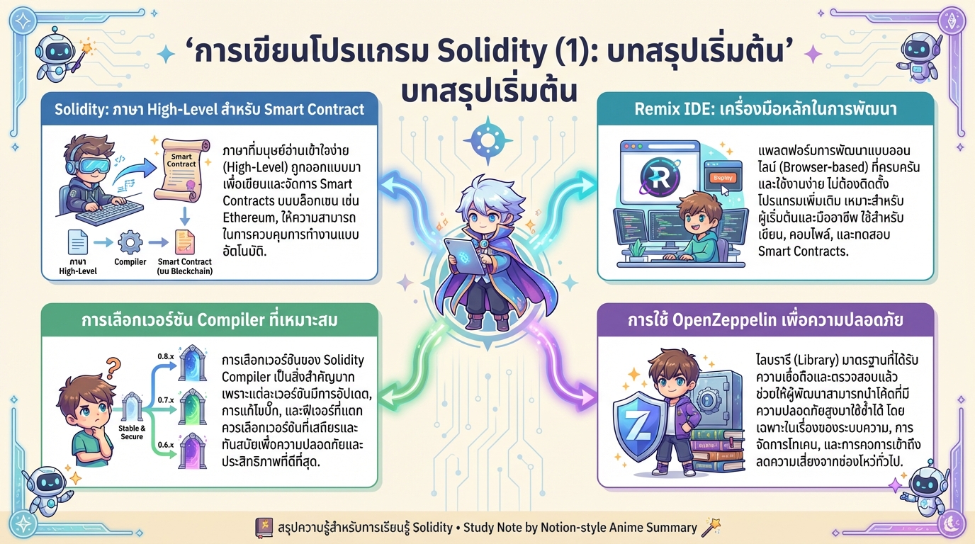 Solidity Programming (1): คู่มือฉบับสมบูรณ์สำหรับนักพัฒนา