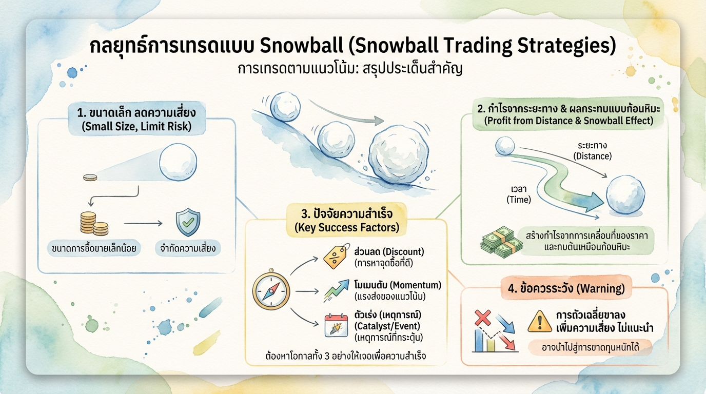 การเทรดตามแนวโน้มด้วย Snowball Trading Strategies: กลยุทธ์ทำกำไร
