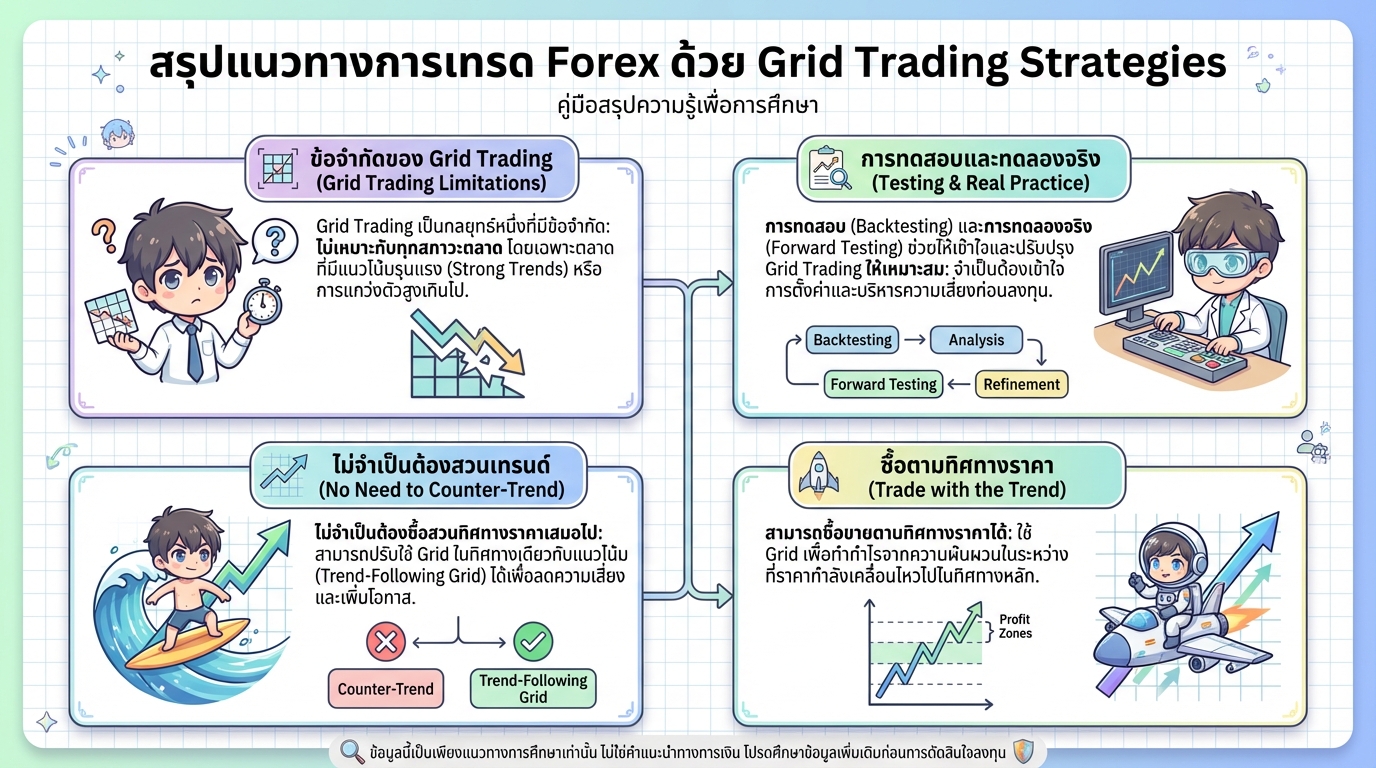 อธิบายตัวอย่างแนวทางการเทรด Forex ด้วย Grid Trading Strategies