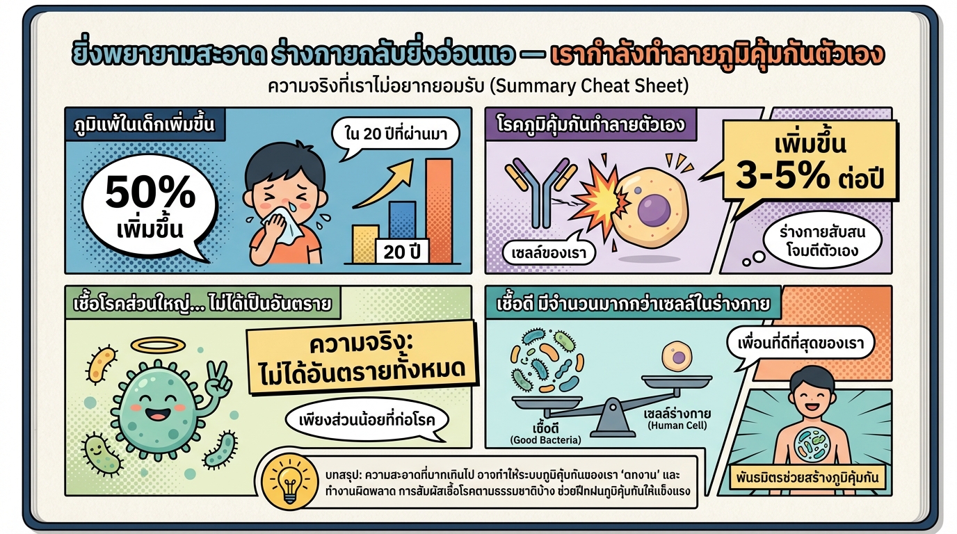 ยิ่งสะอาด ยิ่งป่วย? เปิดความจริงที่ซ่อนอยู่!