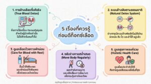 5 เรื่องที่ควรรู้ก่อนดีท็อกซ์เลือด: ทำความเข้าใจการล้างเลือด