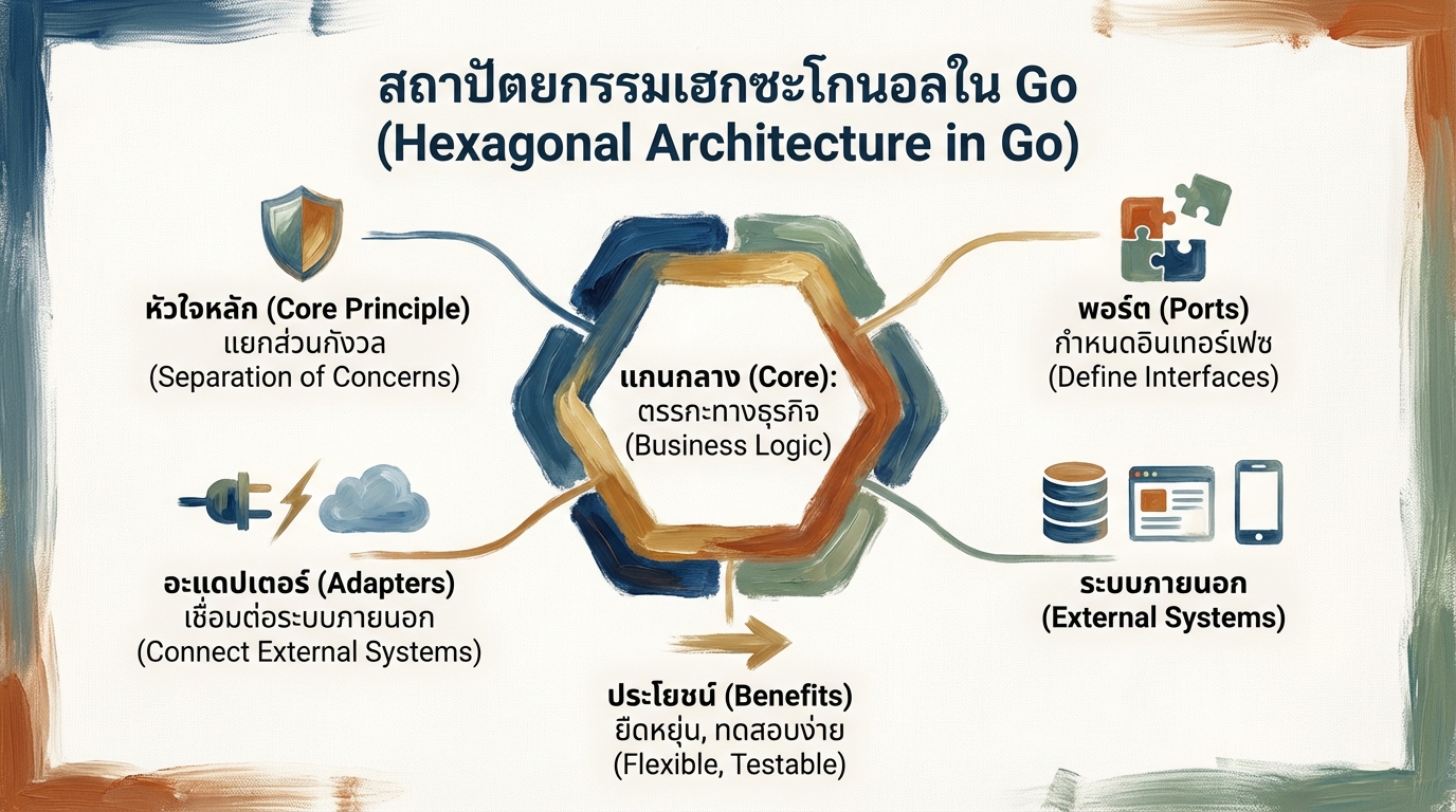 Go Programming – Hexagonal Architecture: คู่มือฉบับสมบูรณ์