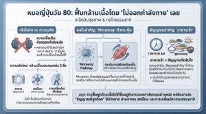 หมอญี่ปุ่นอายุ 80 เผยเคล็ดลับฟื้นกล้ามเนื้อ ไม่ต้องออกกำลังกาย