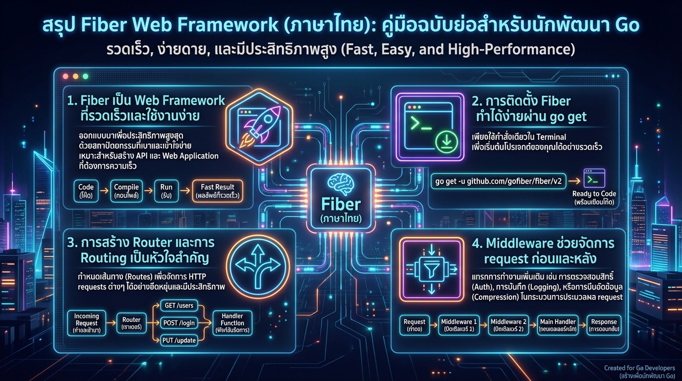 Go Programming – Fiber Web Framework: คู่มือฉบับสมบูรณ์