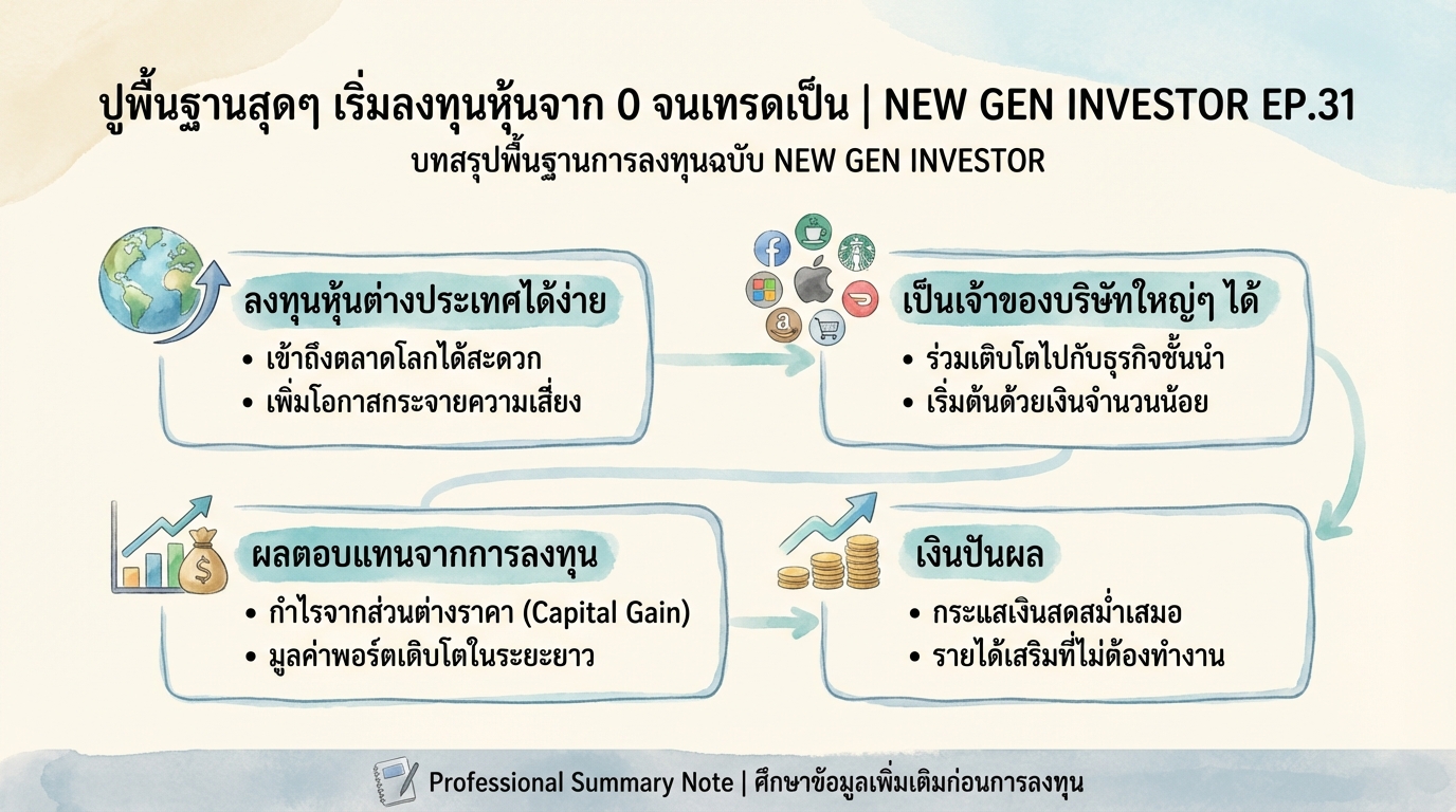 ปูพื้นฐานลงทุนหุ้น: เริ่มจาก 0 สู่การเทรดเป็น! | NEW GEN INVESTOR EP.31